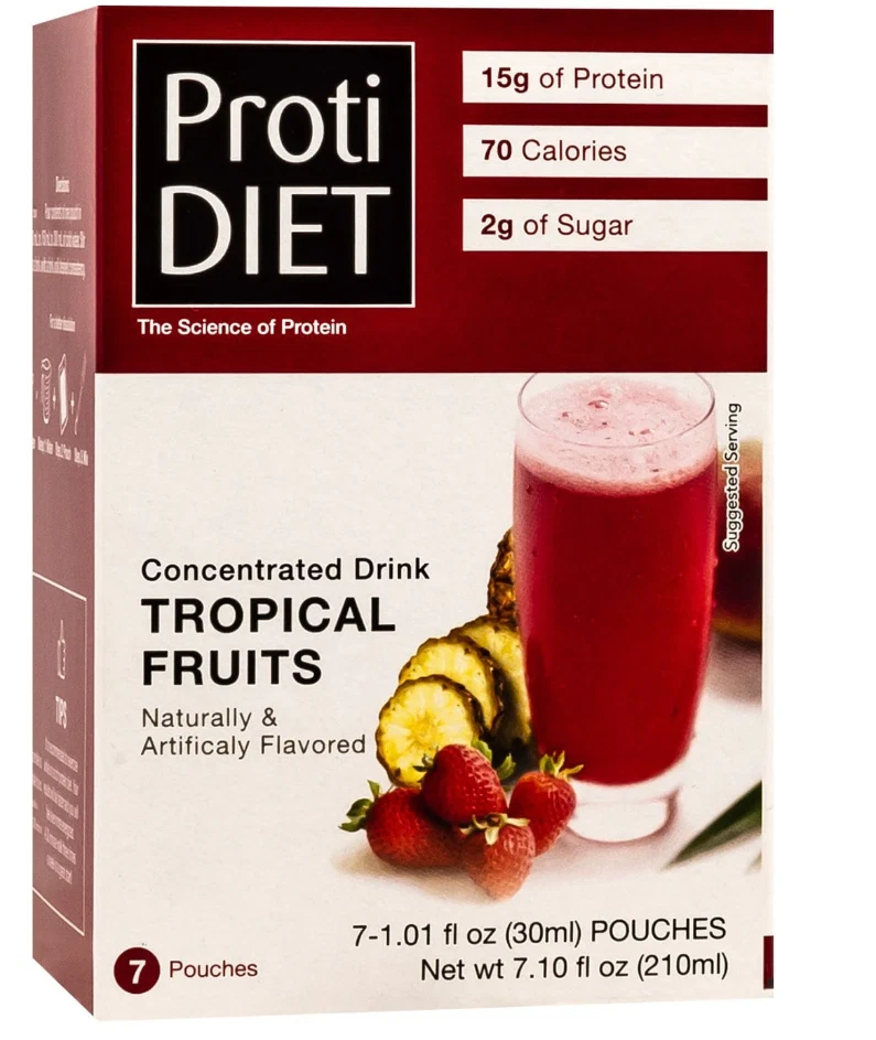 Proti Diet Tropical Fruit Liquid Protein Concentrate - Ideal Protein Compatible