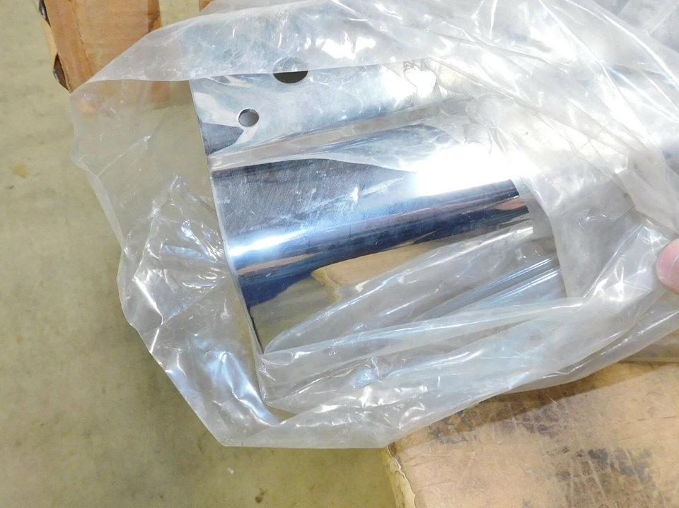 1984 1985 Ford Tempo Mercury Topaz NOS FRONT CHROME CENTER BUMPER - Image 2 of 4