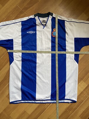 RCD ESPANYOL 2003 2004 HOME FOOTBAL SHIRT SOCCER JERSEY UMBRO sz