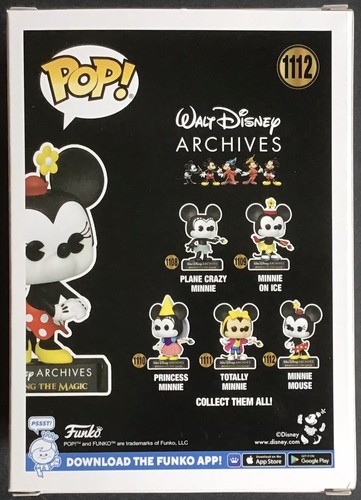 FUNKO POP Walt Disney Archives n°1112 Minnie Mouse Excellent état - Picture 2 of 6