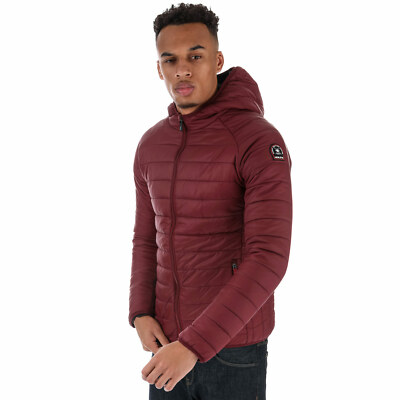 maroon bubble jacket