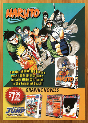2005 Shonen Jump Manga Promo Print Ad/Poster Naruto Bleach