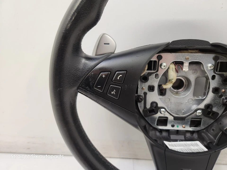 ✅ 06-10 OEM BMW E63 E64 M6 SMG M Volante deportivo cuero con palancas de cambio* Foto 4 de 4
