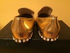 NIB MCM GOLD WITH CRISTAL STONES HEEL SHOES SIZE 38/7 — photo 2