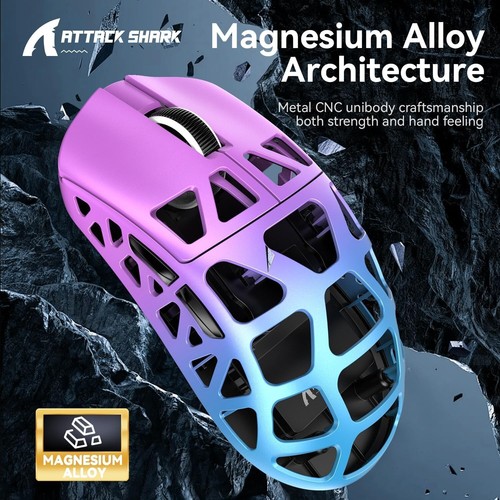 ATTACK SHARK R3 46g Magnesium Alloy Mouse, PixArt PAW3395 BT/2.4G/Wired,26000DPI - Picture 18 of 64