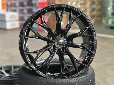 New 19x8.5 ASGA ARF10 BLACK (4 Wheel) 5x112 fit VW Golf GTI Mercedes W177 AUDI