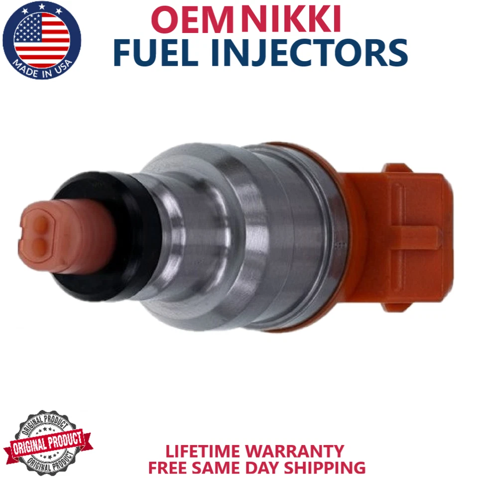 NEW x4 GENUINE NIKKI Fuel Injectors For 1991, 1992 Plymouth Colt 1.5L I4 - Image 4 of 4