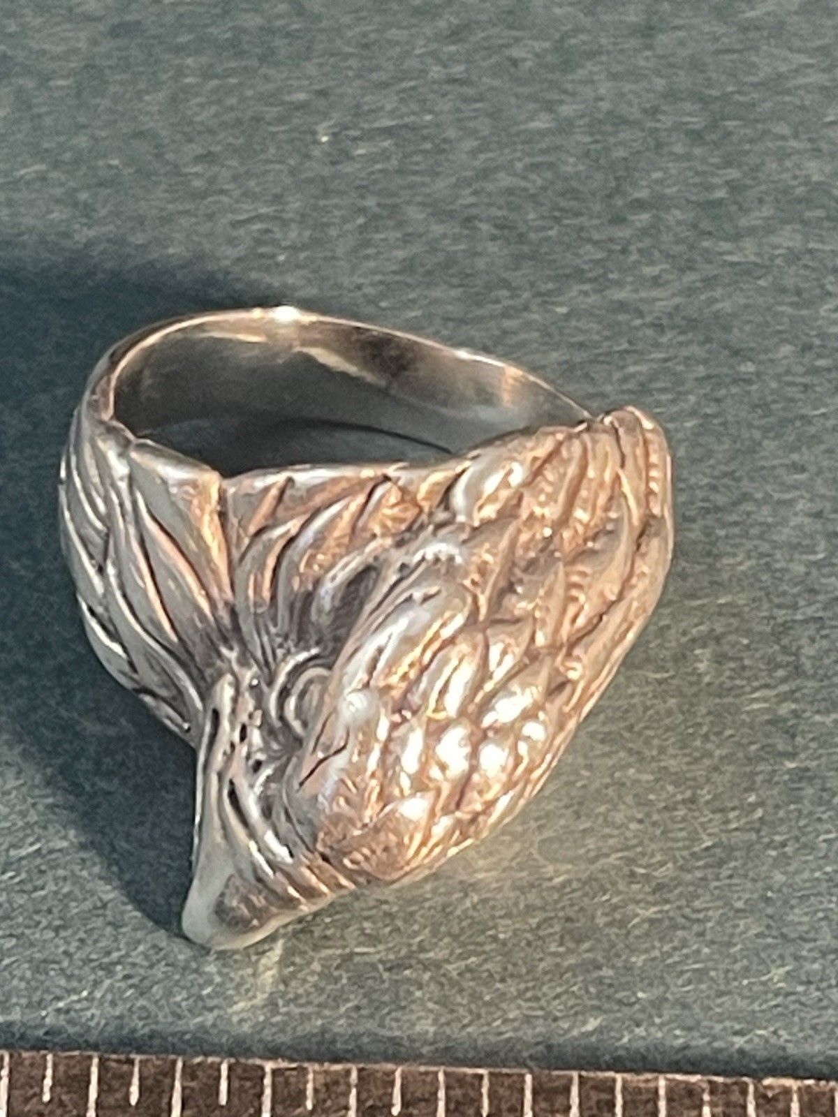 Unique Beautiful Sterling Silver Eagle Head Ring … - image 4