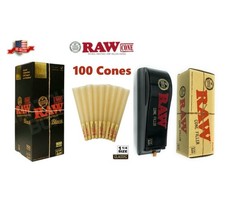 RAW black 1 1/4 size pre rolled cone  raw king size Cone Filler