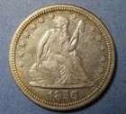 New Listing1856-O Seated Liberty Quarter – Low Mintage Date. Sharp & Attractive !