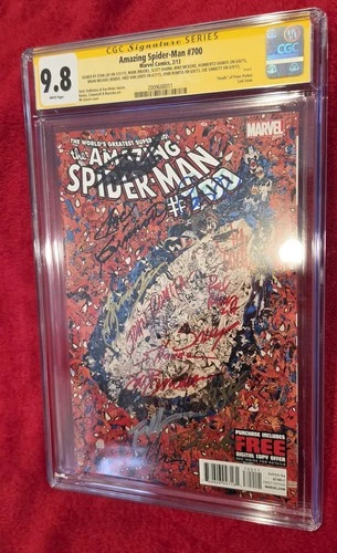 Amazing Spider-Man #700 CGC 9.8 SS Lee Romita Sinnott Sal Shooter Conway +8