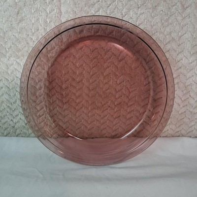 Vintage Pyrex 208 Pink 9in Glass Pie Dish Round Made USA Bakeware Oven Safe