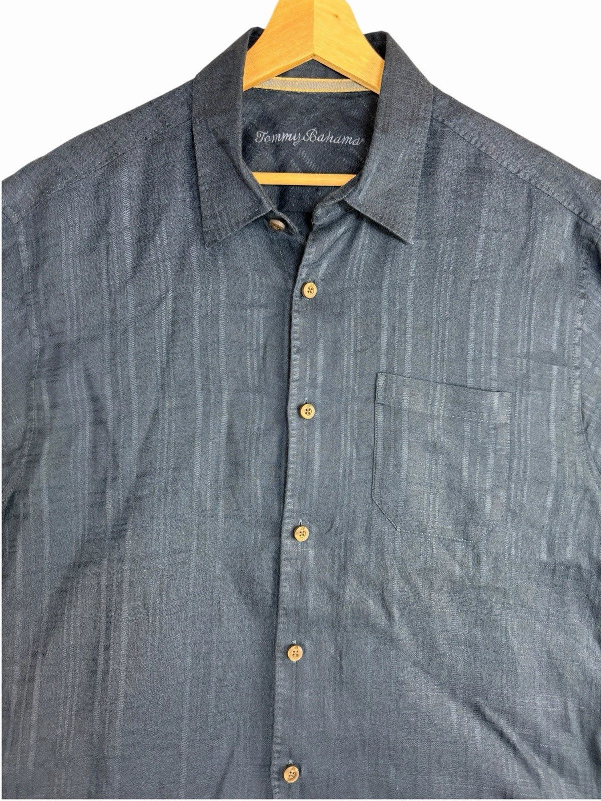 Tommy Bahama Linen Shirt Mens Large Blue Short Sleeve Button Up Casual
Opens in a new window or tab
