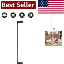 Stylish 3-Inch Graphite Extension for 39-Inch High Steel Pet Gate Models 2939SG