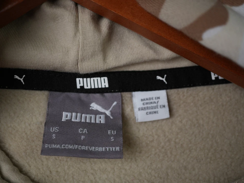 PUMA Mens Camo Blocked Hoodie S Forest Night - Image 4 of 4