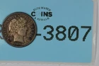 1911 10C LIBERTY HEAD BARBER SILVER DIME Early US Type RAW-3807