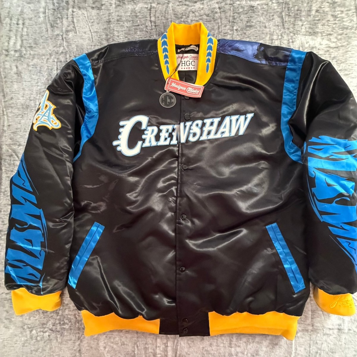 Headgear Classics Crenshaw Kobe Mamba Mentality Satin Jacket 7XL