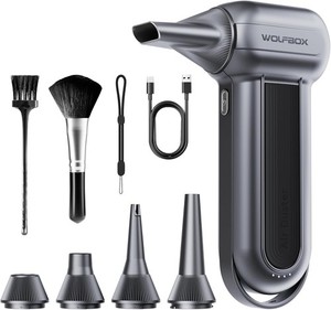 WOLFBOX MF100 Electric Air Duster-150000RPM Super Power Cordless Air Duster