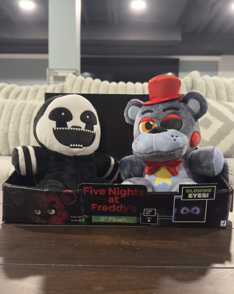 Jazwares FNAF Lefty & Nightmarionne 8” Plush Hot Topic Box Lunch