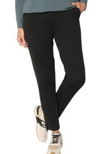 Denim  Co. Women's Active Brushed French Terry Ankle Pant Blk