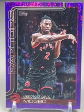 2025 Topps Jonathan Mogbo #29 Purple Holo Foil /250 - Raptors