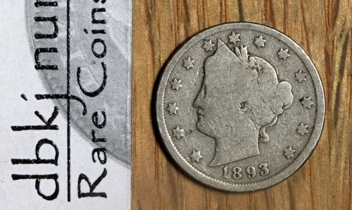 Photo of a 1893-P Liberty Nickel from an eBay listing that sold on Jul 19, 2026