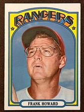 1972 Topps Baseball - #350 Frank Howard Rangers EXMT-NM (Set Break)
