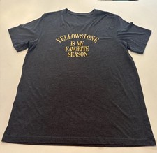 &ldquo;Yellowstone Is My Favorite Season&rdquo; Graphic T-Shirt &ndash; Dark Gray &ndash; Unisex