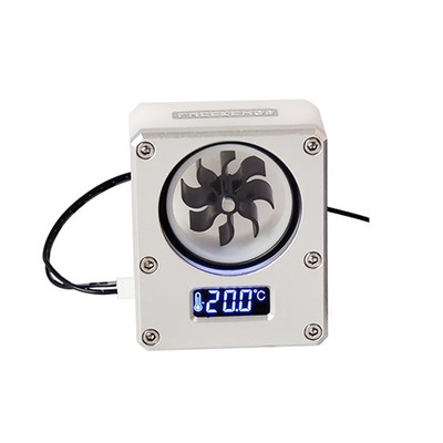 1PCS Water Flow Meter Indicator with Temperature Durable VA LCD Screen Cooling