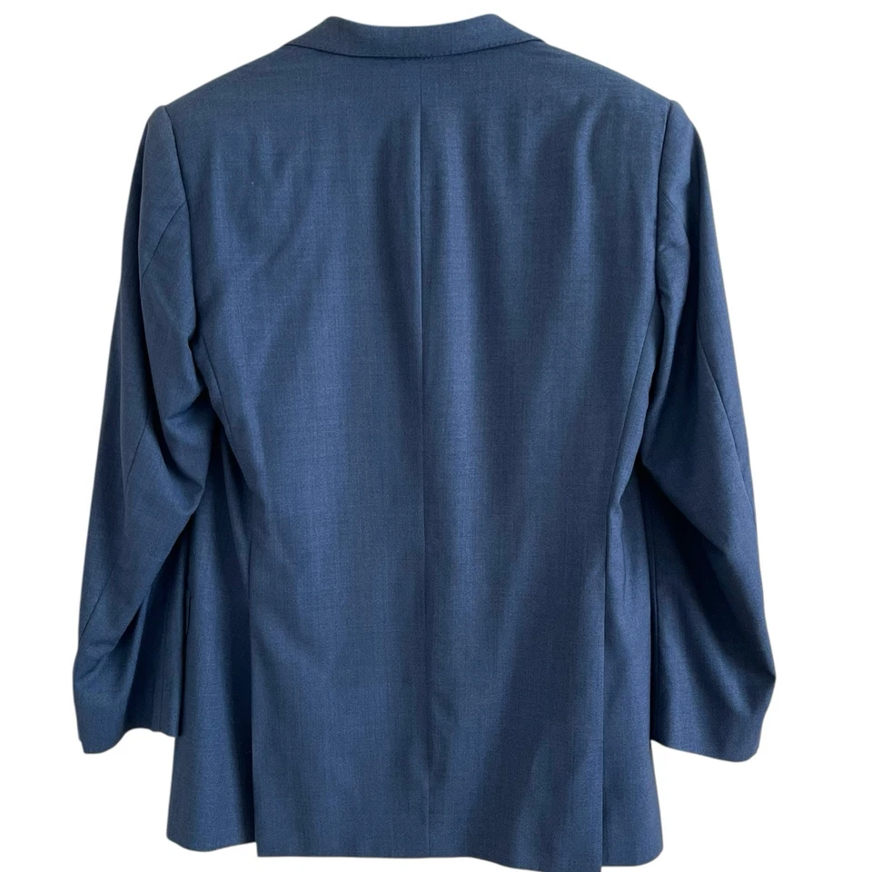 Ermenegildo Zegna Wool Sport Coat 40R Navy Blazer Tailored Heritage Preppy Vtg - Image 2 of 4