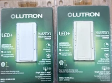 Lutron Maestro Multi-Location LED Toggle Light Dimmer - White Total Is 2—