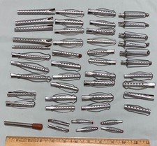 Lot Of 46 Vintage Metal Perm Rods Tip Top Goody Hair Curlers Aluminum