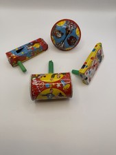 Vintage 1950’s Litho Noisemakers Lot of 4 Made In USA