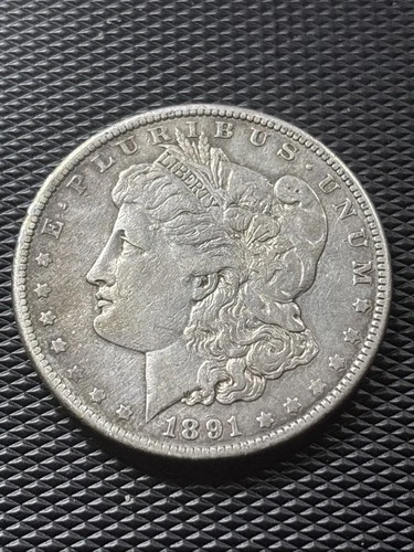 1891 Morgan Silver Dollar $1 XF/AU Details Better Date Nice Eye Appeal