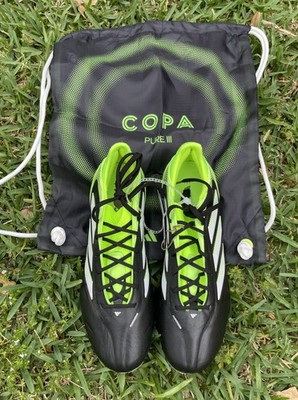 Adidas Copa Pure 3 Elite FG Black Green Soccer Cleats JH6304 Men s Size 8 NEW