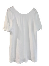 Sèzane Robe Fanny White Lace Shift Midi Dress - Size - 10-12- RRP £165.00