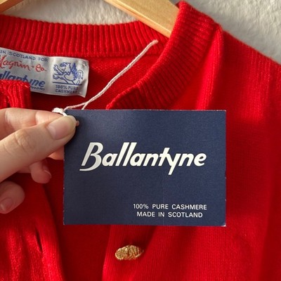 Vintage Ballantyne Scotland 100% Cashmere Sweater *UNWORN w