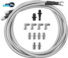 Transmission Cooler Lines 70 Inch SAE Stainless Steel Braided 6AN Transmission