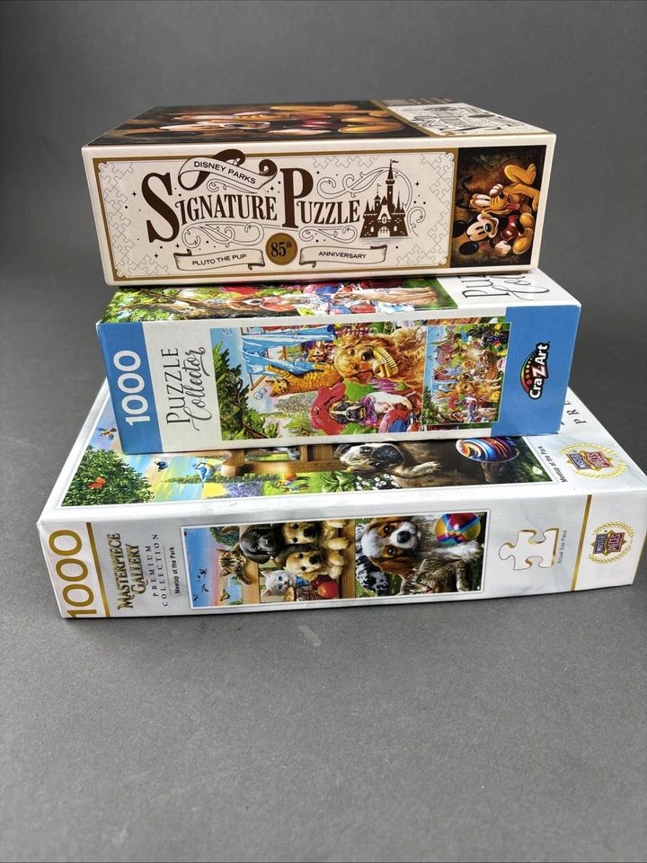 Rompecabezas Disney Mickey 1000 piezas lote de 3 obras maestras Chesterman Animal Foto 2 de 4