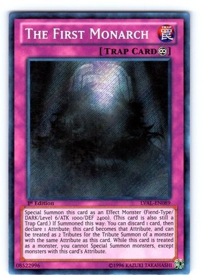 The First Monarch Secret Rare 1st Edition LVAL-EN089 LP