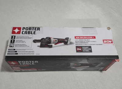 #ad PORTER CABLE PCCG400B 20V Brushless 4 1 2 inch Grinder TOOL ONLY $70.00