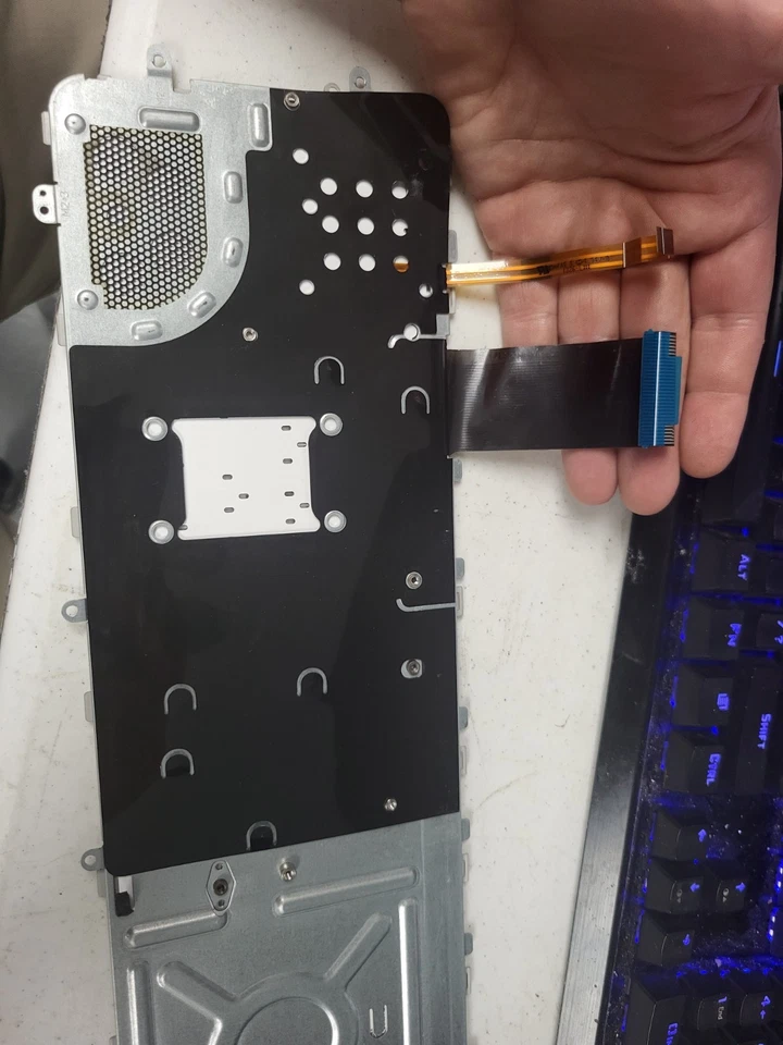 Teclado retroiluminado HP Envy 17-J 17T-J M7-J con marco de soporte plateado 720245-001 Foto 3 de 3