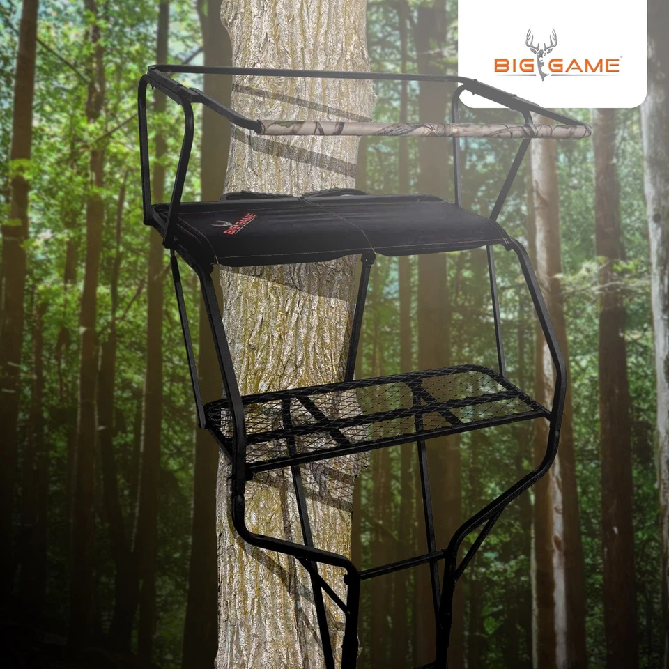 Big Game Guardian DXT Portable 2 Hunter Tree Ladder Stand, 18 Foot (Open Box) - Image 4 of 4
