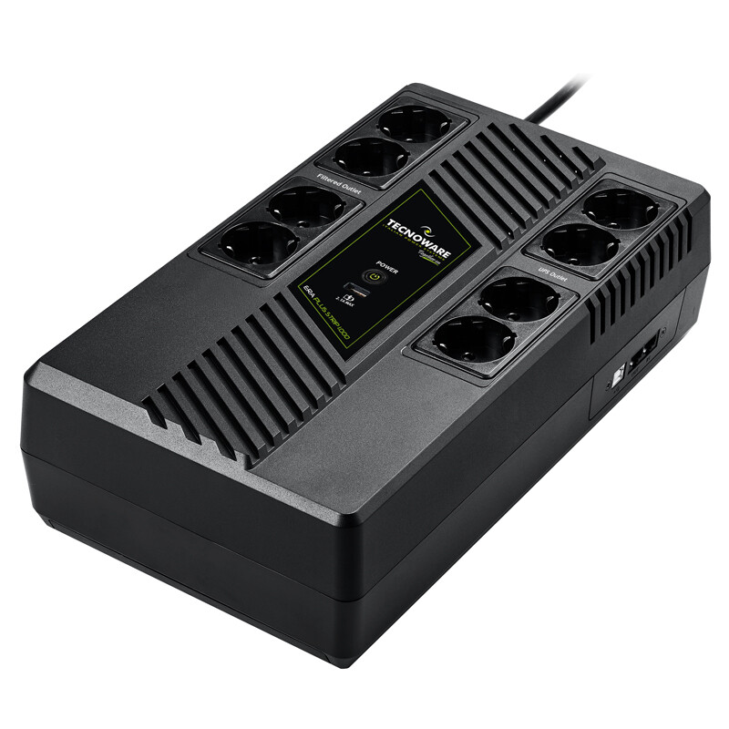 Tecnoware Gruppo di Continuità UPS 1 kVA 700 W 8 prese AC Nero FGCERAPLS1002SCH