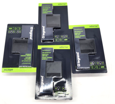 #ad 4 Pack Black Legrand Adorne Motion Switch Auto On Off ASOS32G4 SensaSwitch $19.99