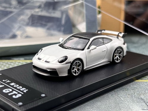 JY Model 1/64 Scale Porsche 911 GT3 White Diecast Car Model Toy Gift NIB - Picture 2 of 7