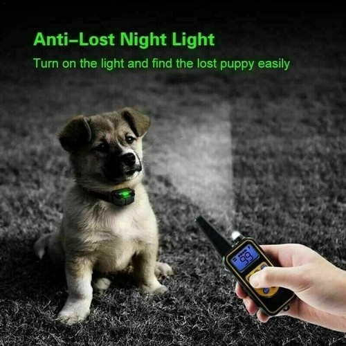 COLLARE 800M IMPERMEABILE TELECOMANDO CANI SCOSSA ELETTRICO ADDESTRAMENTO LCD - Foto 9 di 10