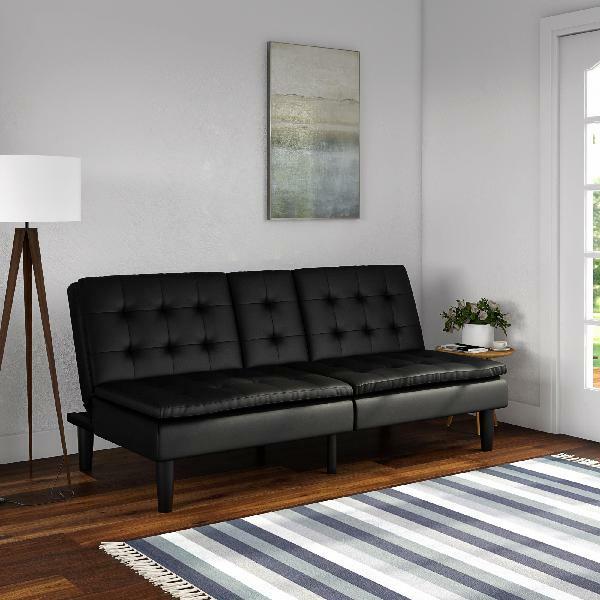 Supple Rich Bonded Leather Serta Morgan Convertible Sofa Bed W Serta Morgan Convertible Sofa Bed