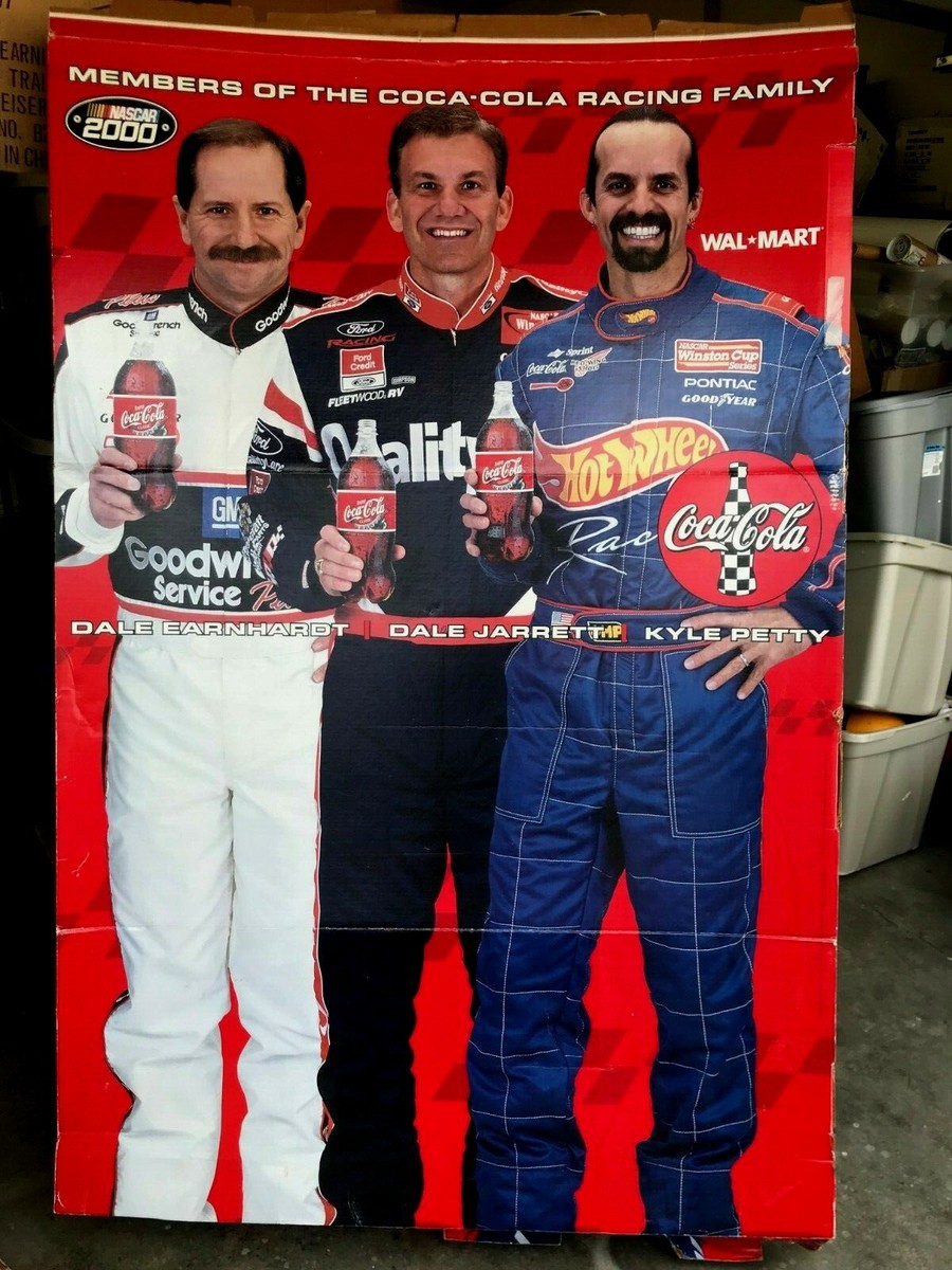 Coca-Cola Racing Family 6' Cardboard Stand Up Dale Earnhardt