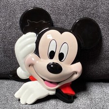 Vintage 3D Disney Mickey Mouse Ceramic Wall Hanging Face 6 RARE COLLECTIBLE